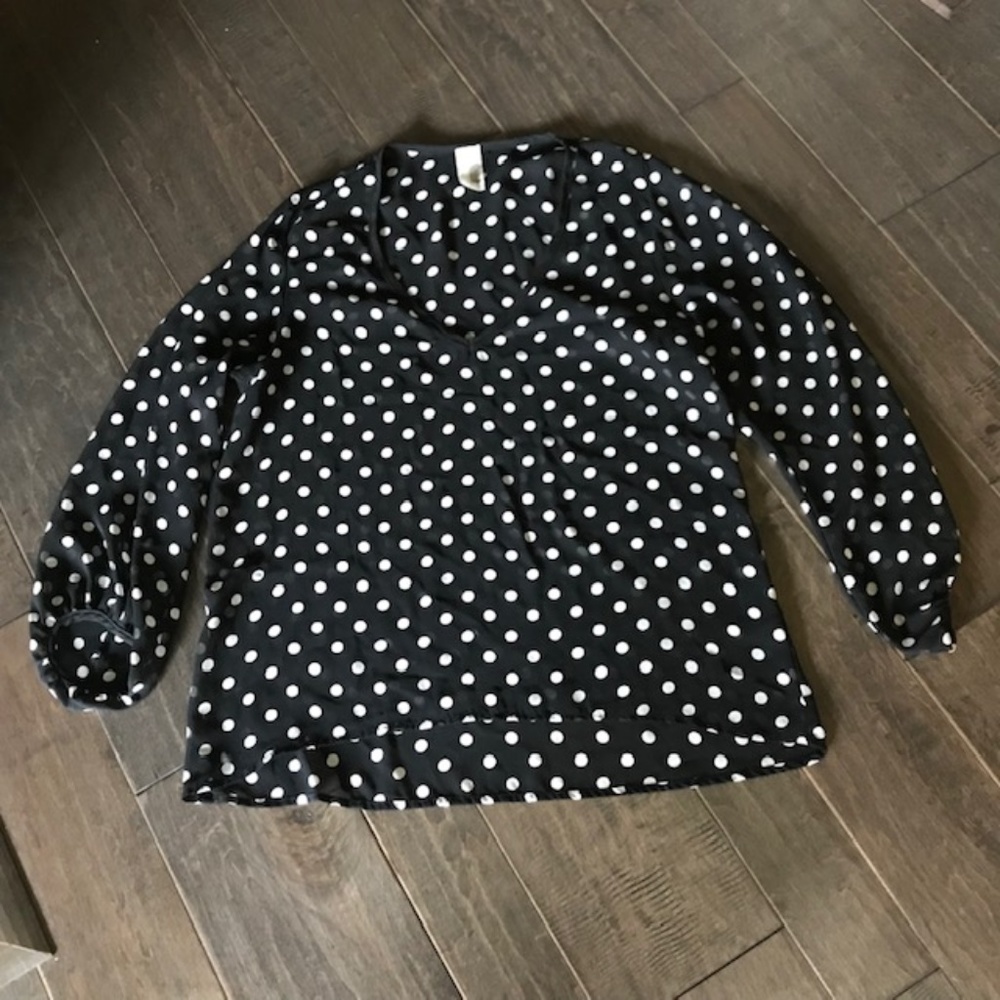 Women's Polka Dot Blouse Size S